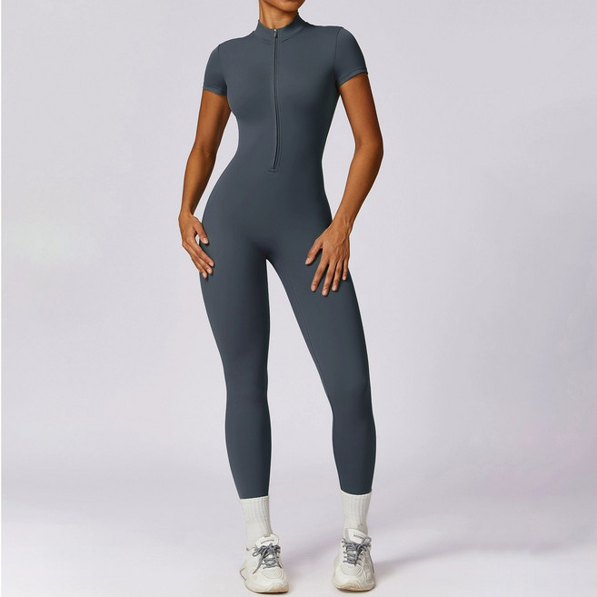 차니글로벌 요가 점프수트 요가복 피트니스 전신 레깅스 필라테스 여성용 점프슈트, M 53~57.5kg, 2호 딥 블루