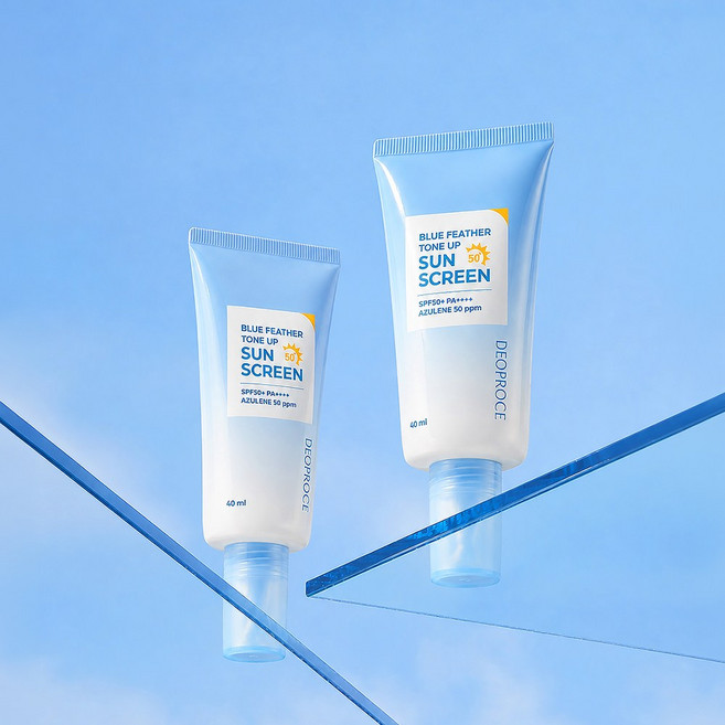 디오프러스 선크림 블루 페더 톤 업 선 스크린 SPF50+ PA++++, 40g, 40ml, 1개