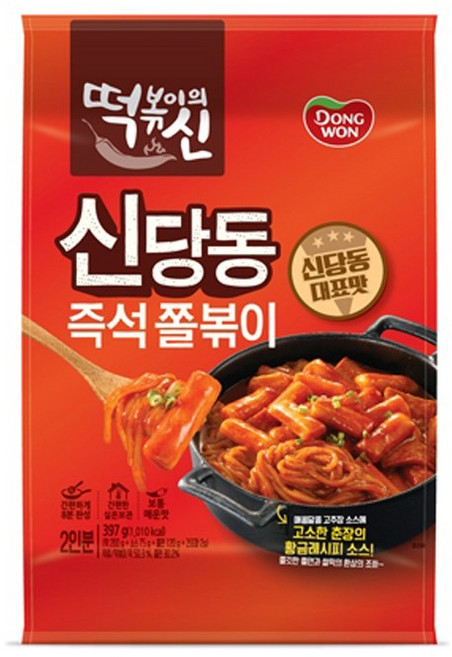 떡볶이의 신 신당동 즉석 쫄볶이, 397g, 10개