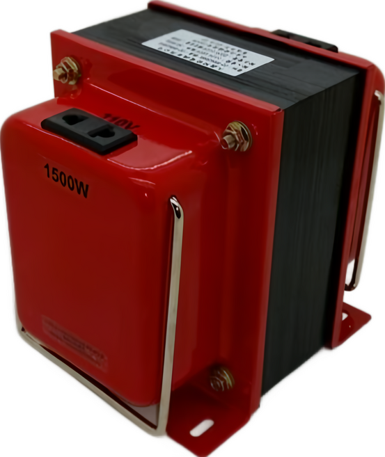 110V轉220V升降壓雙向變壓器 矽鋼片H18 0.35mm 附發票, 1個, 1500W紅色