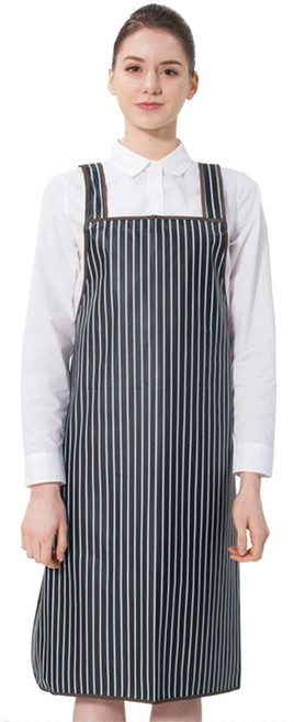 매쉬 줄무늬 H형 방수 앞치마 (중), 검정색(PO-3030), 1개