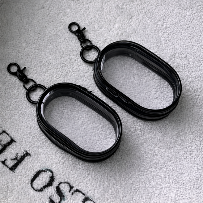 키링 파우치 미니 투명 키링형 소형 휴대용 화장품수납 소품수납 수납케이스 1+1