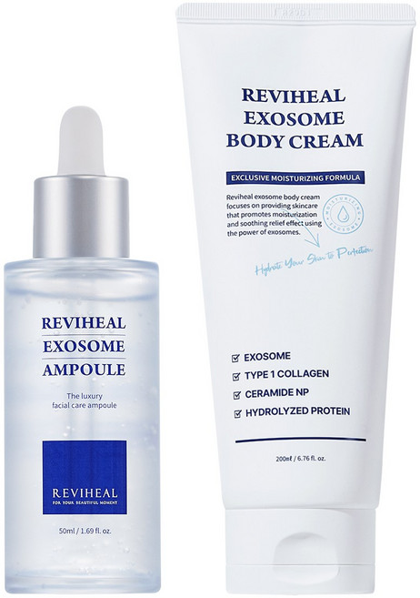 리비힐 엑소좀 앰플 50ml + 엑소좀 바디크림 200ml 기초세트, 1세트