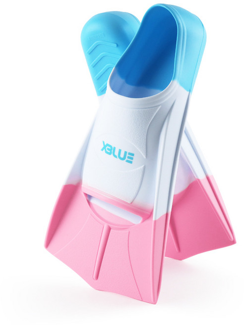 XBL-4600-핑크 LER 숏핀 트레이닝 훈련용 오리발-C, 39-40, 사이즈