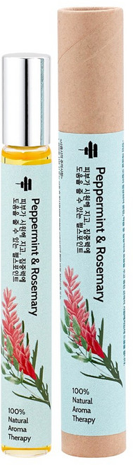 힐링팜스 10ml 페퍼민트&로즈마리 펄스포인트 아로마테라피, 1개