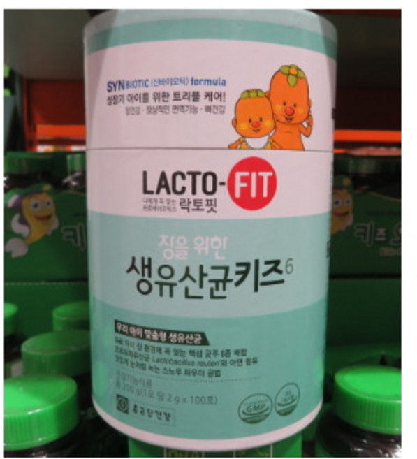 종근당건강 락토핏 생 유산균 키즈 6 2000mg x 100포, 2g, 1개