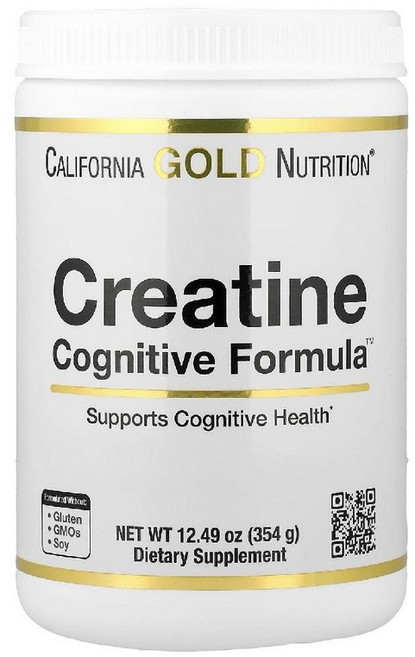 California Gold Nutrition 크레아틴 모노하이드레이트 L-류신 블루베리 코코넛 포도 354g(12.49oz), 1개, 354g