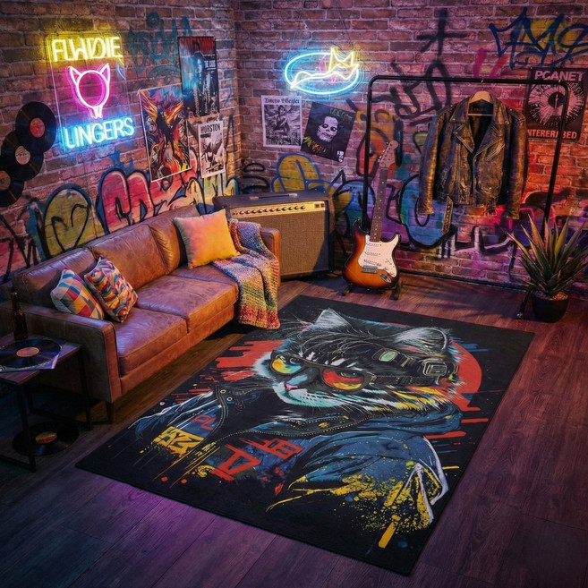 홈메이드 유니크 먼지없는 단모 러그 워셔블 거실 카페트 사계절 아이방 74번