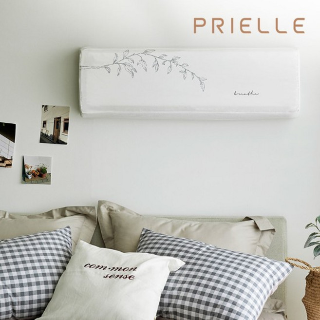 쁘리엘르 레븐 스판 삼중직 벽걸이 에어컨커버, 트라이앵글_소형 82cm