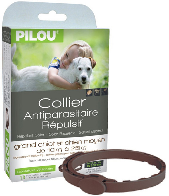 필루 외부기생충예방 해충방지 목걸이, 브라운, 1개