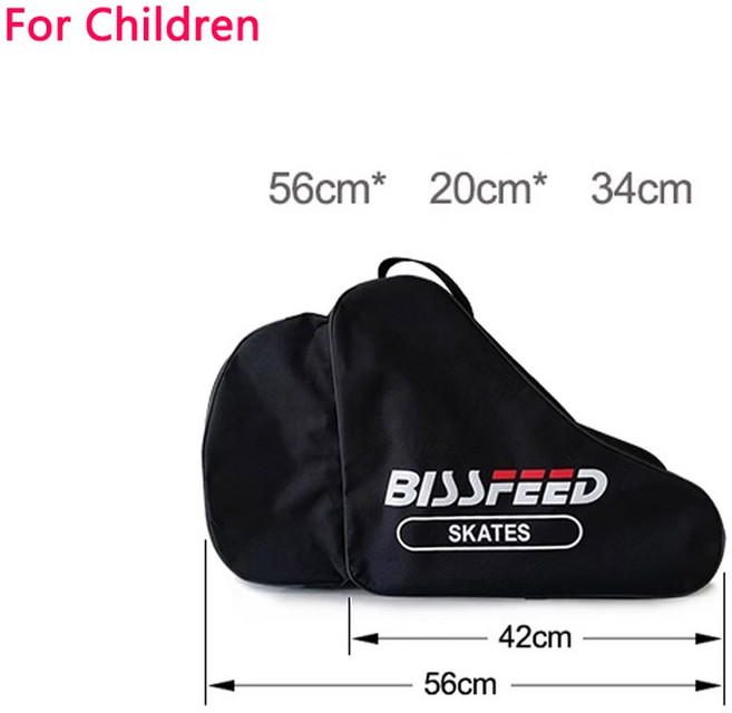 아이스 스케이팅 스피드 숄더백 싱글 롤러 패드 가방 숄더 신발 나일론 스케이트 룸 성인 클리어런스, s Size Bla, 1개
