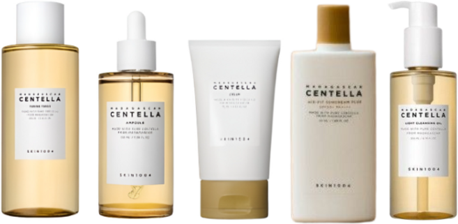 스킨천사 마다가스카르 센텔라 풀케어 5종 세트 - 토닝 토너 210ml + 앰플 100ml + 크림75ml + 에어핏 선크림 플러스 50ml + 라이트 클렌징오일 200ml, 1세트
