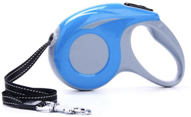옴타몰 5세대 5미터 길이조절 애견 자동 리드줄 강아지 산책, 1개, 블루