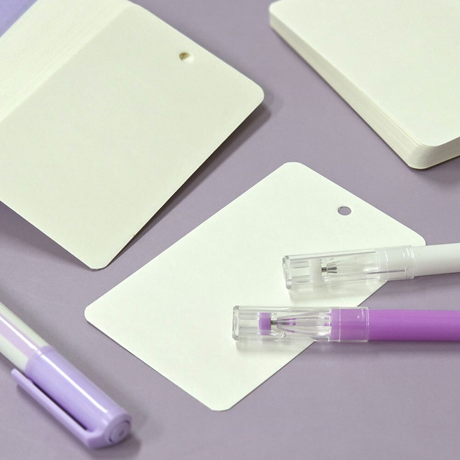 노트 메모지 크라프트 사각펀칭 메모패드