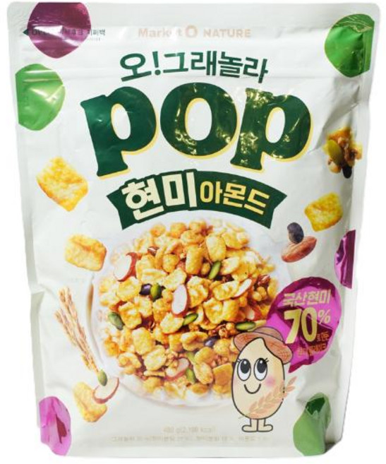 오리온 오!그래놀라 팝 현미아몬드, 1개, 480g