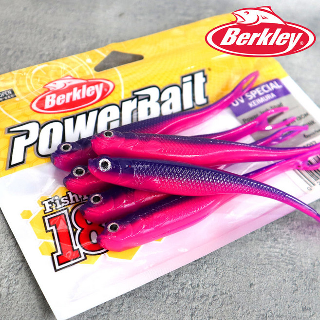 버클리 저크쉐드 5인치 광어 다운샷 웜, 1개, 60g, 퍼플핑크UV