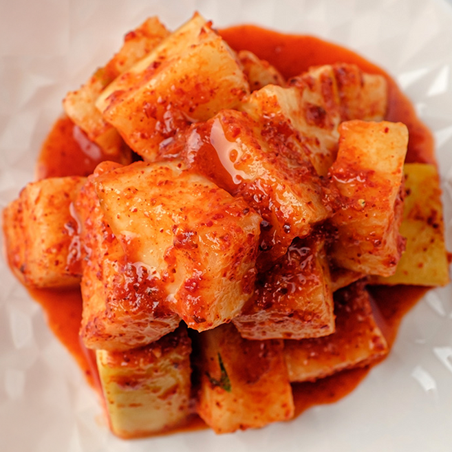 [국내산특품]제주월동무로 김장한 얼큰시원 깍두기, 1개, 4kg