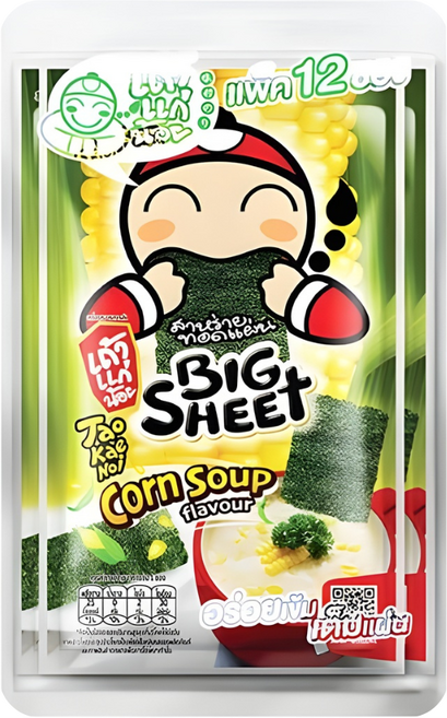 태국 타오케노이 빅시트 김스낵 콘수프맛 3.2g x 12, 1개, 38.4g
