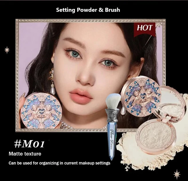 The Flower Knows Little Angel 컬렉션 릴리프 하이라이트 페이스 파우더 일루미나도 메이크업 컨투어 팔레