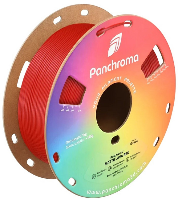 Polymaker PLA 필라멘트 PolyTerra 무광 1.75mm 1kg, Lava red, 1개