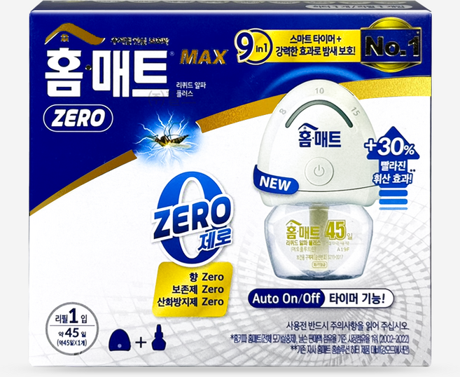 헨켈 홈매트 제로 MAX 리퀴드 알파 플러스 훈증기 + 리필, 1개, 29ml