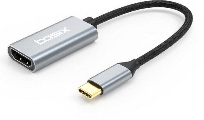 BASIX C타입 젠더 HDMI 젠더 변환 어댑터 컨버터 60Hz 스마트폰미러링 TV연결, 1개