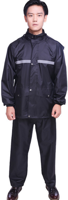 장마 투피스 우비 비옷 작업 반사 배달 오토바이 야간 야외 근무 레인코트 형광 산업 우의, L