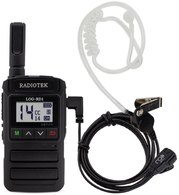 디지털 생활무전기 LOG-RD1 병원 매장용 1대 이어폰포함 풀세트, 1개, TWOWAY-RADIO