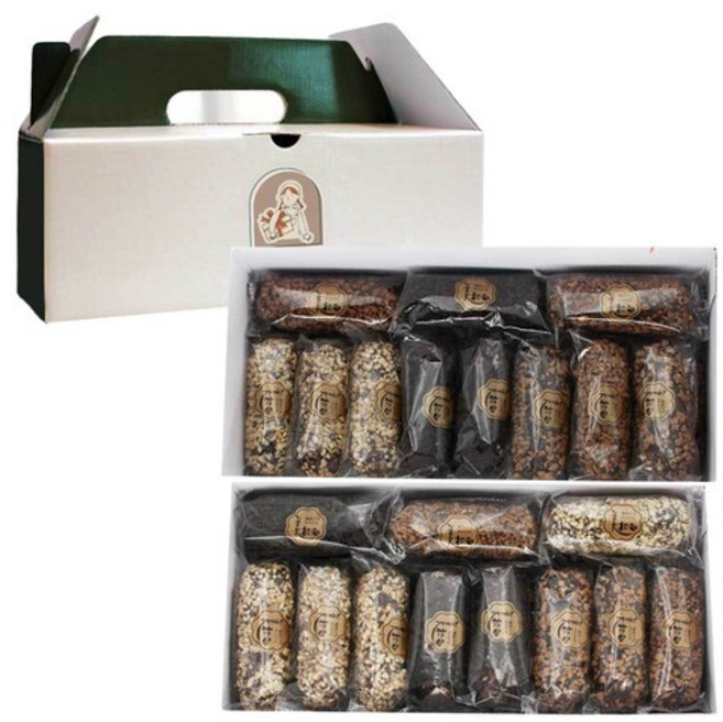 [DM] 대대로 내려온 전통 국내생산 궁중한과_달콤한 초코 땅콩 찹쌀 유과 선물세트 540g, 상세설명 참조