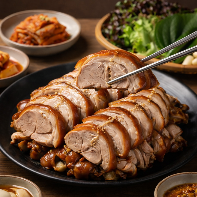 삼형제고기 흑마늘 앞다리 무뼈 족발 순살, 5개, 250g