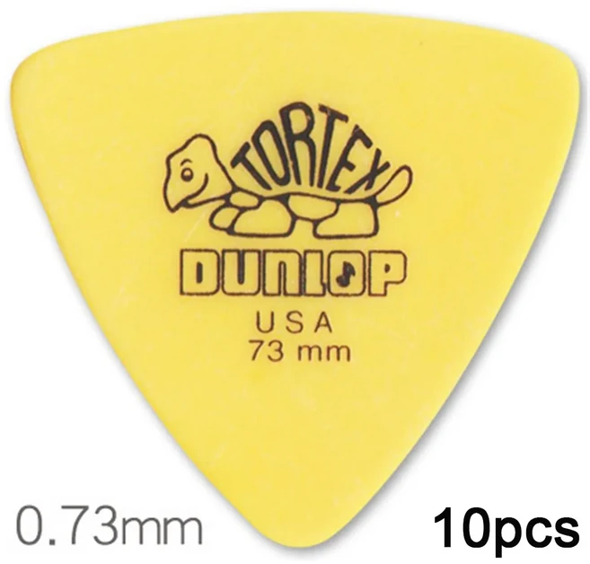 10pcs Delrin Dunlop 기타 픽 0.5/0.6/0.73/0.88/1.0/1.14MM 미끄럼 방지 스타일 일렉트릭 액세서리, 03 10pcs 0.73mm