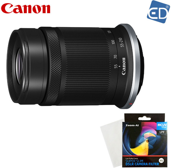[캐논정품] 렌즈 RF-S 55-210mm F5-7.1 IS STM + MCUV 필터 + 포켓융 /ED