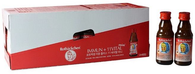 배송로트벡쉔 이뮨 플러스 11 바이탈 미니 125ml x 24병