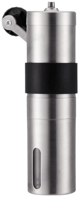 不鏽鋼手搖咖啡磨豆機 30g大容量 雙層濾網咖啡濾杯, 金屬手搖磨豆機一支, 1個, 30ml