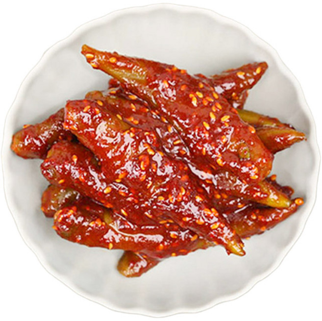 쿡대밥상 매콤달콤 양념 알싸한 매력의 청양고추 무침, 1개, 300g