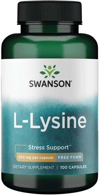 스완슨 프리-폼 L-리신 500mg 캡슐, 100정, 1개 - 쿠팡