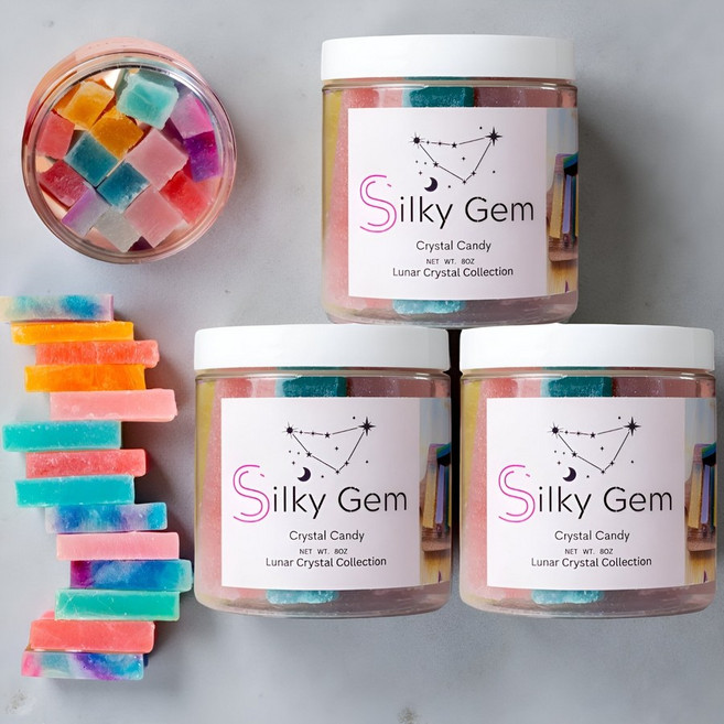 미국 실키잼 실키젬 루나 크리스탈 막대 스틱 캔디 12가지 과일 맛 3팩 세트