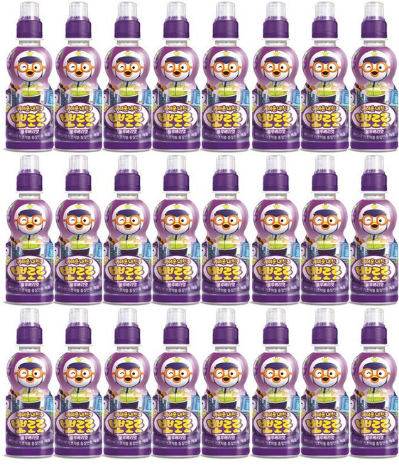 [SH유통]귀여운 내친구 뽀로로 24개 블루베리 음료, 235ml