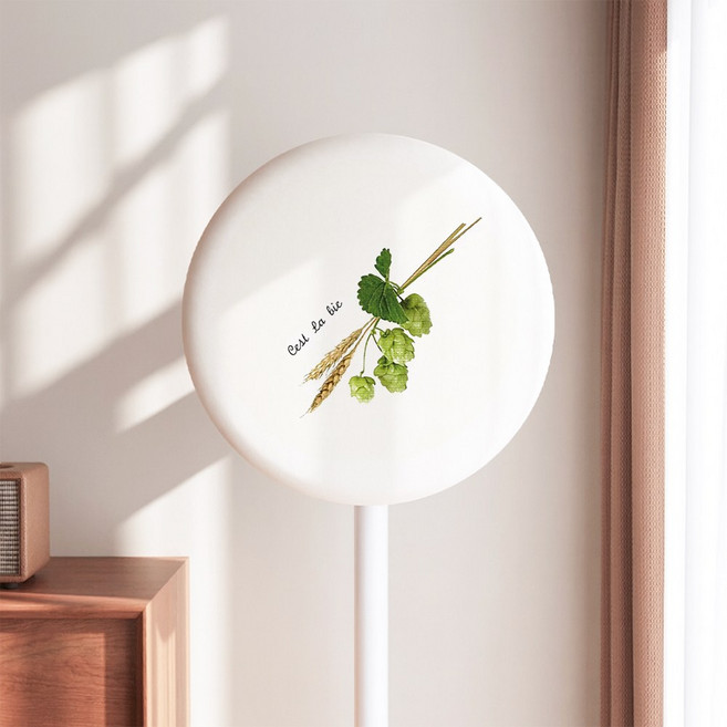 코팅블루 스판형 전기종호환 암막 선풍기커버, 06.럭키플랜트