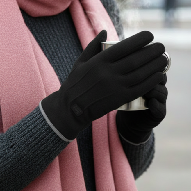 배로나 부드럽고 따뜻한 기모 스마트폰 터치장갑