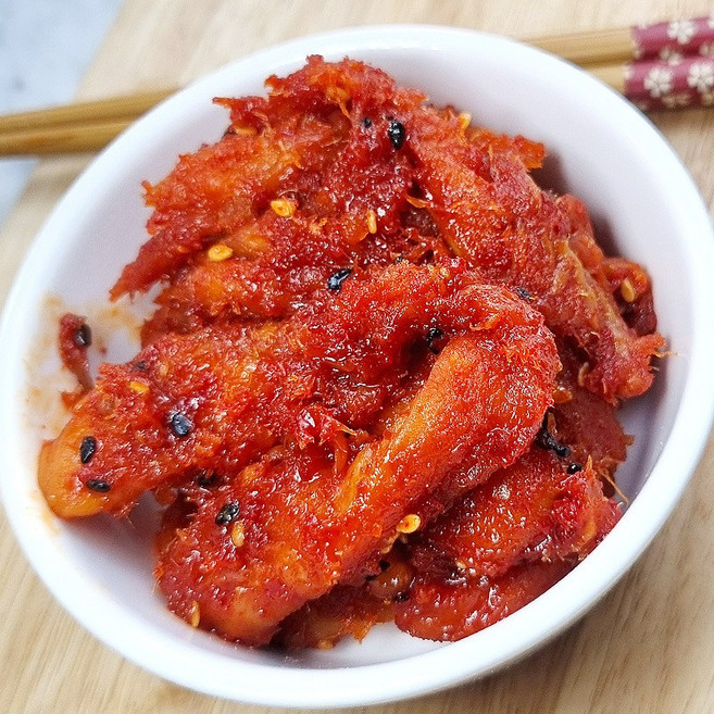 [젓갈다움] 반찬걱정 없는 밥도둑 젓갈 명태회무침, 1개, 250g