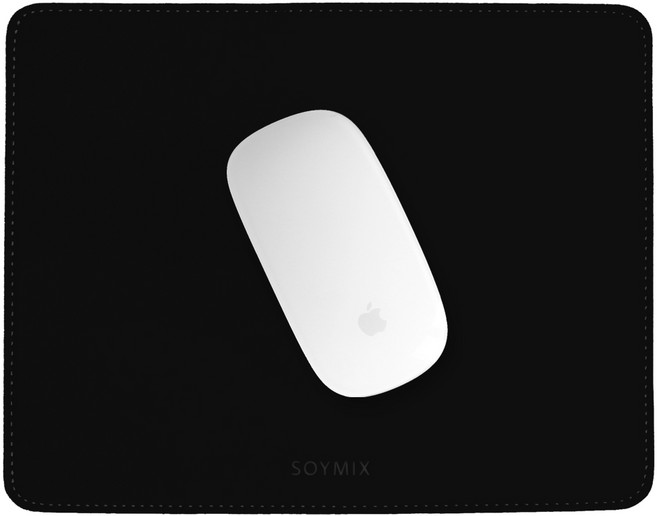 소이믹스 가죽 마우스패드 스퀘어 SOL5S, 블랙, 1개