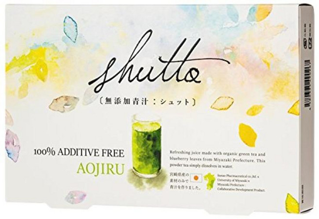 shutto 2019 SELECTION 규슈 미야자키현산 무첨가 녹즙 슈트 블루베리 잎이