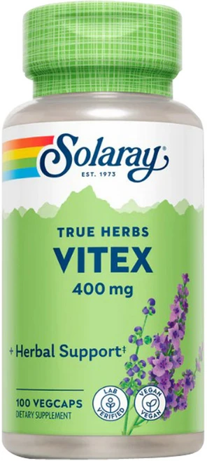 Solaray 바이텍스 Vitex 체이스트베리 추출물 400mg 100베지캡슐, 1개, 100정 - 쿠팡