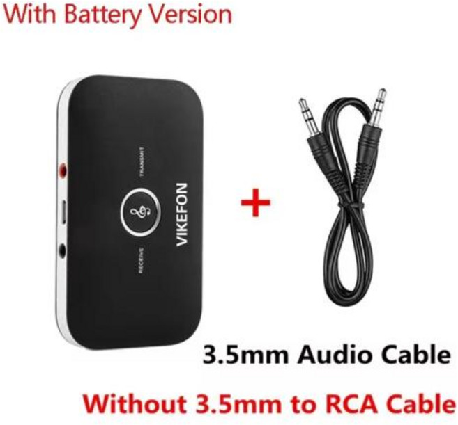 3.5mm AUX 잭 RCA 블루투스 5.0 오디오 송신기 수신기 차량용 키트 PC TV 헤드폰 용 스테레오 USB 동글 음악 무선 어댑터, 4)Only AUX cable, 2) Only AUX cable - 블루투스 v5.0