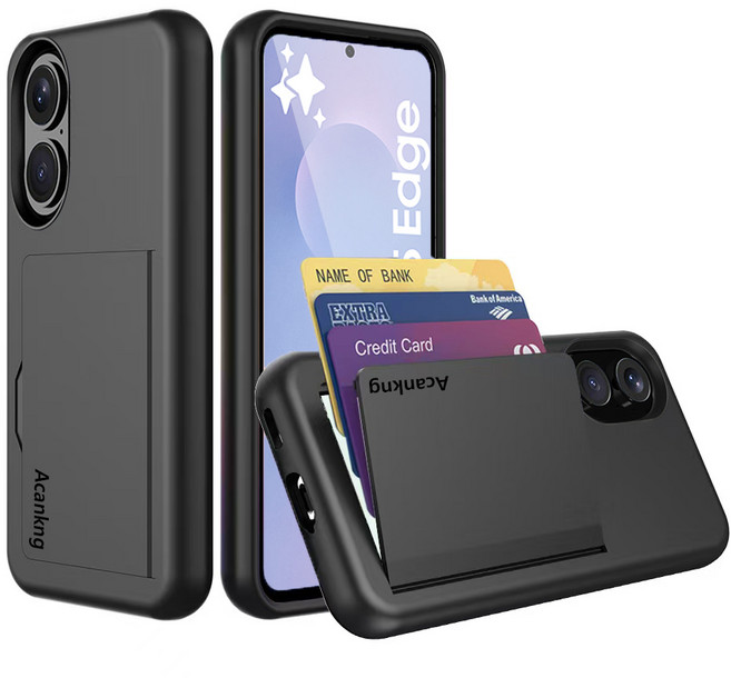 아칸크 카드 수납 범퍼 하드 휴대폰 케이스