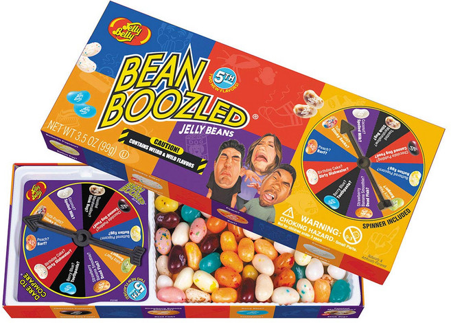 젤리 벨리 빈부즐드 젤리 빈 스피너 기프트 박스 5판 9 Jelly Belly BeanBoozled Jelly Beans Spinner Gift Box 5th Edition, 500g, 1개
