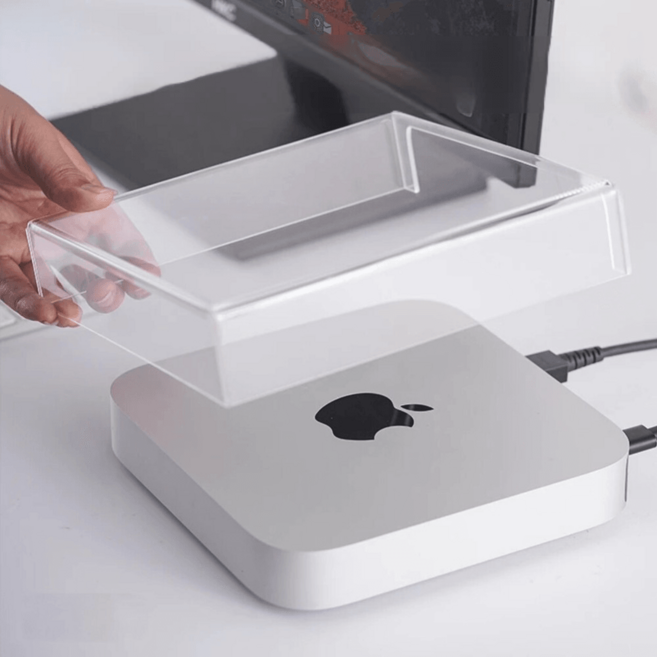 애플 맥 미니 방진 커버 케이스 스튜디오 맥미니 맥스튜디오 아크릴 투명, 1개, 3. 맥미니 M4 방진커버