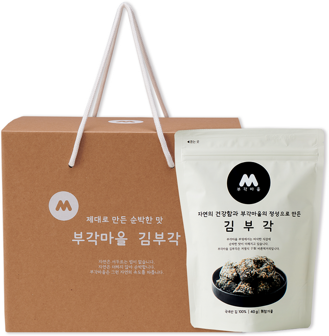부각마을 김부각 수제김부각 소기프트 선물세트, 40g, 5개