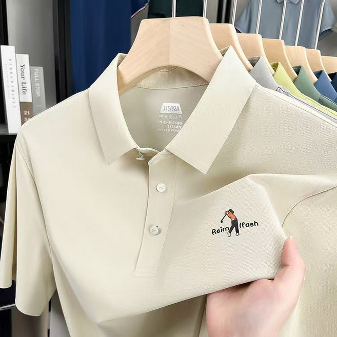 J nd O남성 여름 시원한 골프 카라 반팔 티셔츠